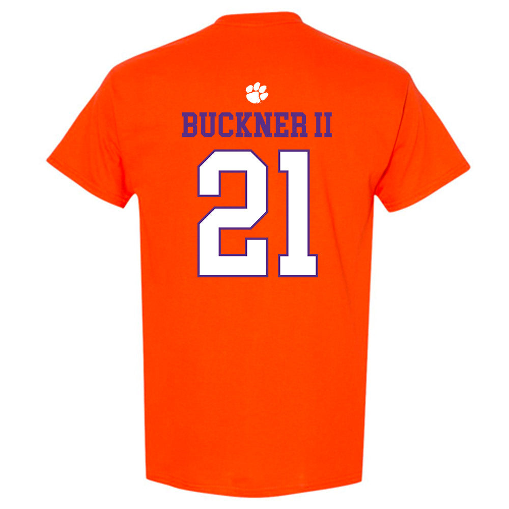 Clemson - NCAA Men's Basketball : Ace Buckner II - Classic Shersey T-Shirt-1