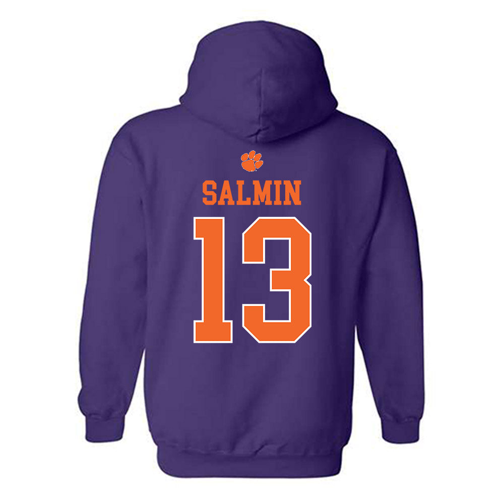 Clemson - NCAA Football : Connor Salmin - Classic Shersey Hooded Sweatshirt-1