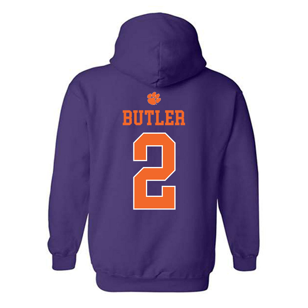 Clemson - NCAA Women's Basketball : Jakerra Butler - Classic Shersey Hooded Sweatshirt-1
