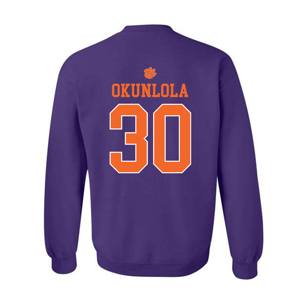 Clemson - NCAA Men's Soccer : Remi Okunlola - Classic Shersey Crewneck Sweatshirt-1