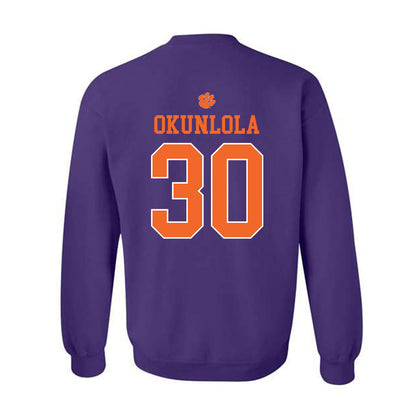 Clemson - NCAA Men's Soccer : Remi Okunlola - Classic Shersey Crewneck Sweatshirt-1