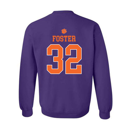Clemson - NCAA Football : Michael Foster - Classic Shersey Crewneck Sweatshirt-1