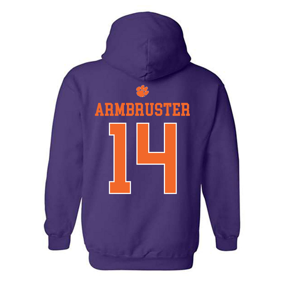 Clemson - NCAA Women's Volleyball : Audrey Armbruster - Classic Shersey Hooded Sweatshirt-1