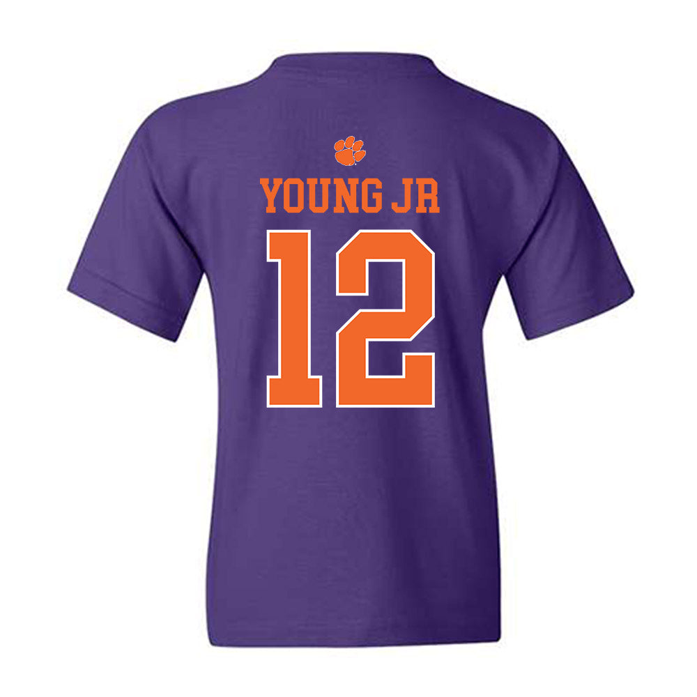Clemson - NCAA Football : Shavar Young Jr - Classic Shersey Youth T-Shirt-1