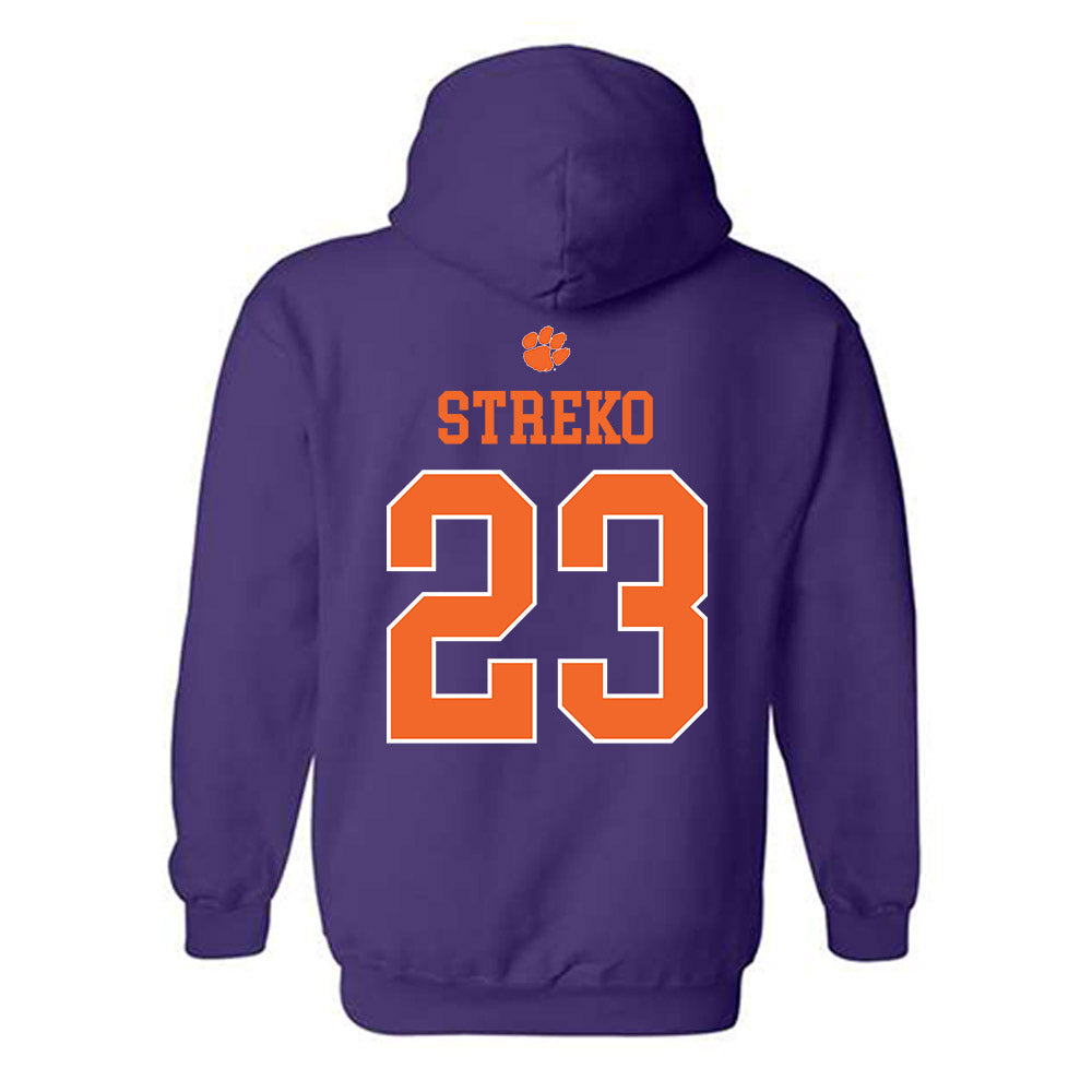 Clemson - NCAA Football : Peyton Streko - Classic Shersey Hooded Sweatshirt-1