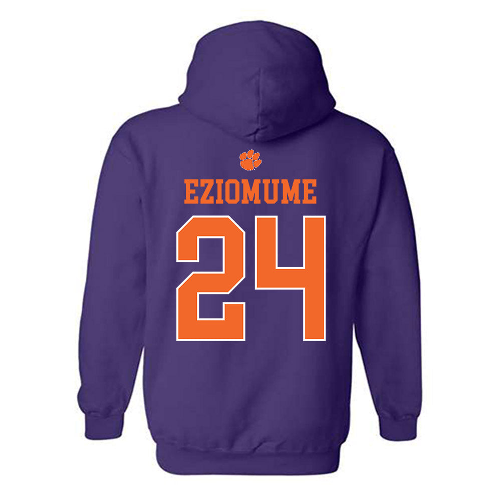 Clemson - NCAA Football : David Eziomume - Classic Shersey Hooded Sweatshirt-1