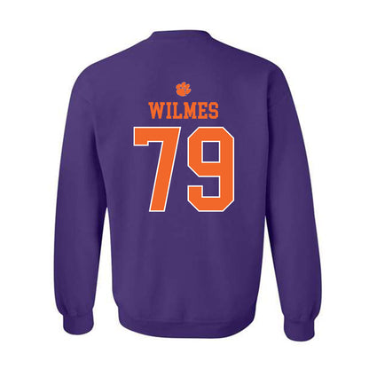 Clemson - NCAA Football : Braden Wilmes - Classic Shersey Crewneck Sweatshirt-1