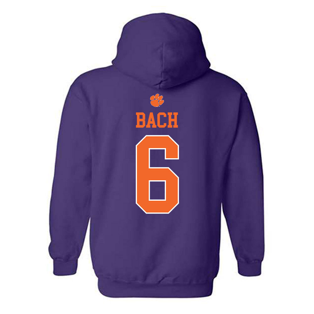 Clemson - NCAA Women's Soccer : Ella Bach - Classic Shersey Hooded Sweatshirt-1