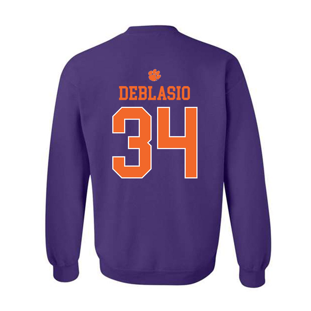 Clemson - NCAA Women's Lacrosse : Jordan DeBlasio - Classic Shersey Crewneck Sweatshirt-1