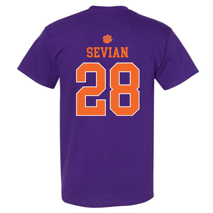 Clemson - NCAA Men's Soccer : Xander Sevian - Classic Shersey T-Shirt-1