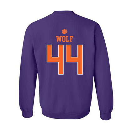 Clemson - NCAA Football : Jack Wolf - Classic Shersey Crewneck Sweatshirt-1
