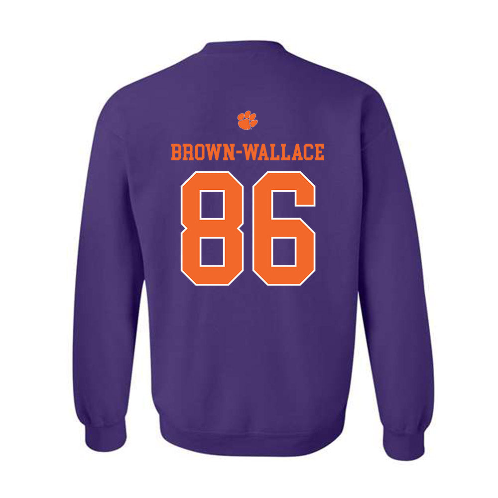 Clemson - NCAA Football : Jaylen Brown-Wallace - Classic Shersey Crewneck Sweatshirt-1