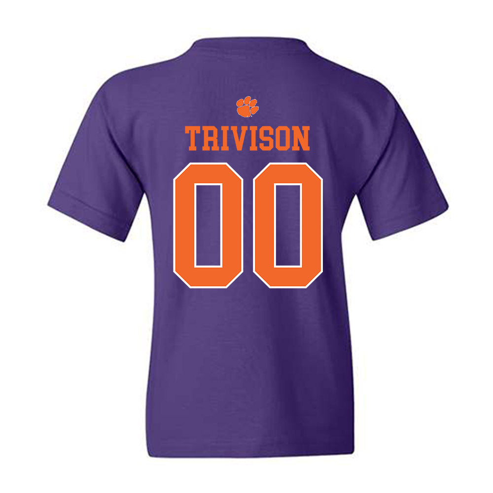 Clemson - NCAA Baseball : Ethan Trivison - Classic Shersey Youth T-Shirt-1