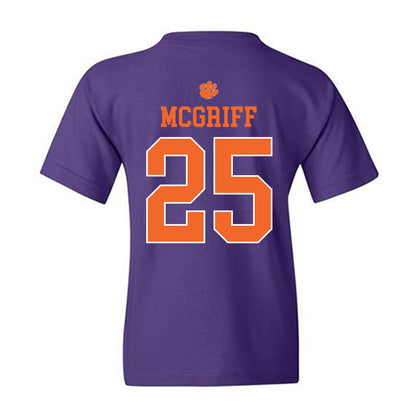Clemson - NCAA Football : Keil McGriff - Classic Shersey Youth T-Shirt-1