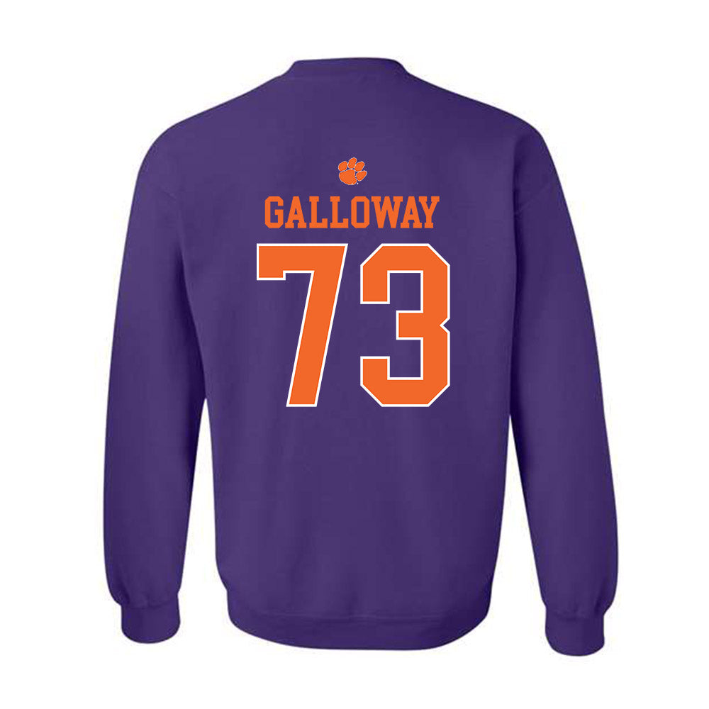 Clemson - NCAA Football : Hayes Galloway - Classic Shersey Crewneck Sweatshirt-1