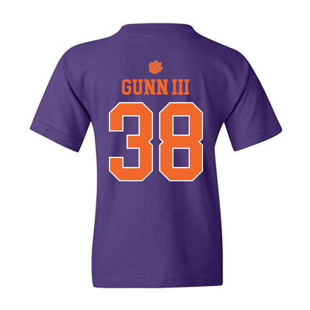 Clemson - NCAA Football : Robert Gunn III - Classic Shersey Youth T-Shirt-1