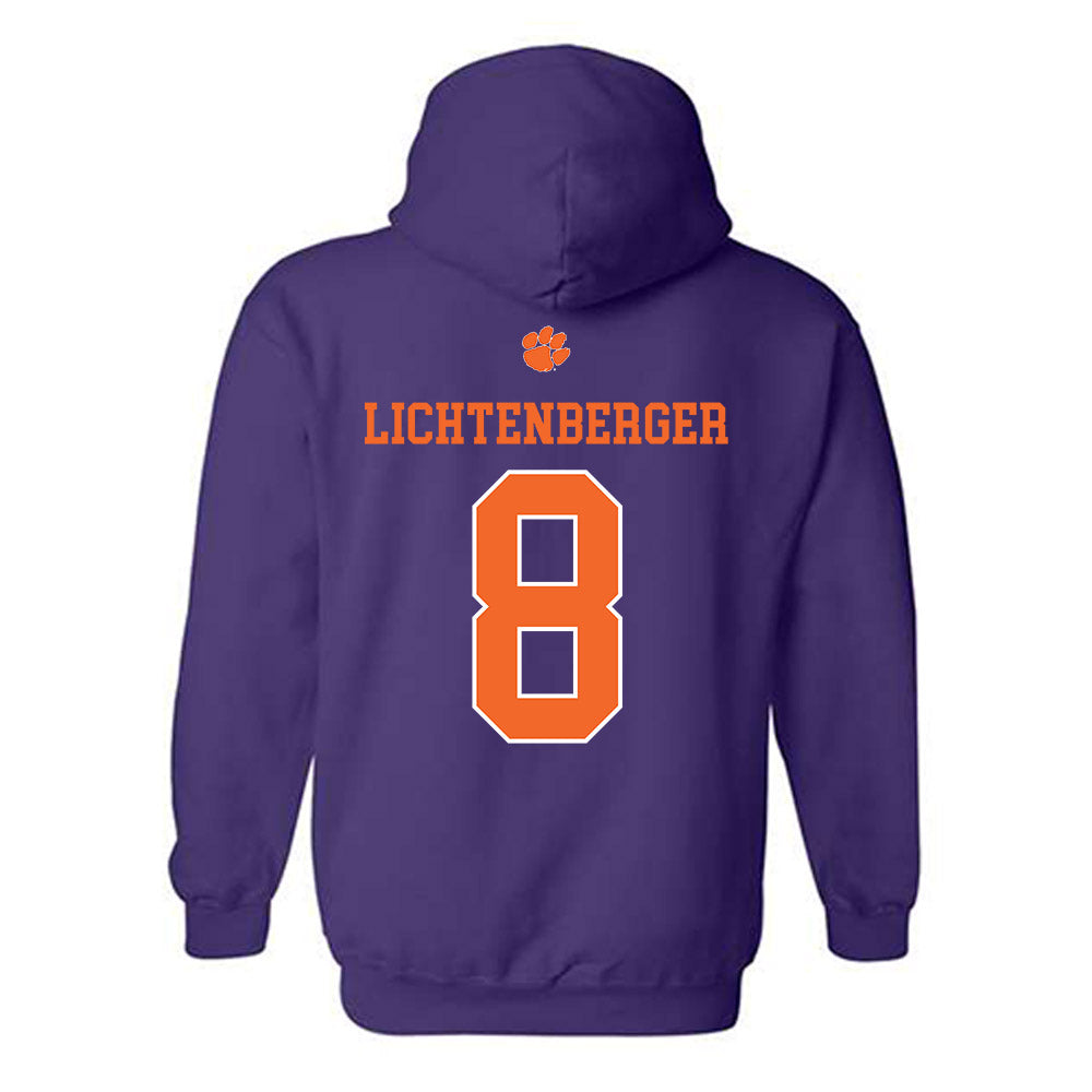 Clemson - NCAA Baseball : Tyler Lichtenberger - Classic Shersey Hooded Sweatshirt-1