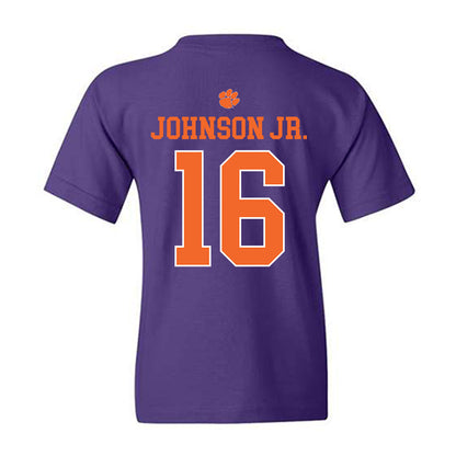 Clemson - NCAA Football : Chris Johnson Jr. - Classic Shersey Youth T-Shirt-1