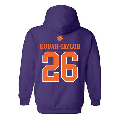 Clemson - NCAA Football : C.J. Kubah-Taylor - Classic Shersey Hooded Sweatshirt-1