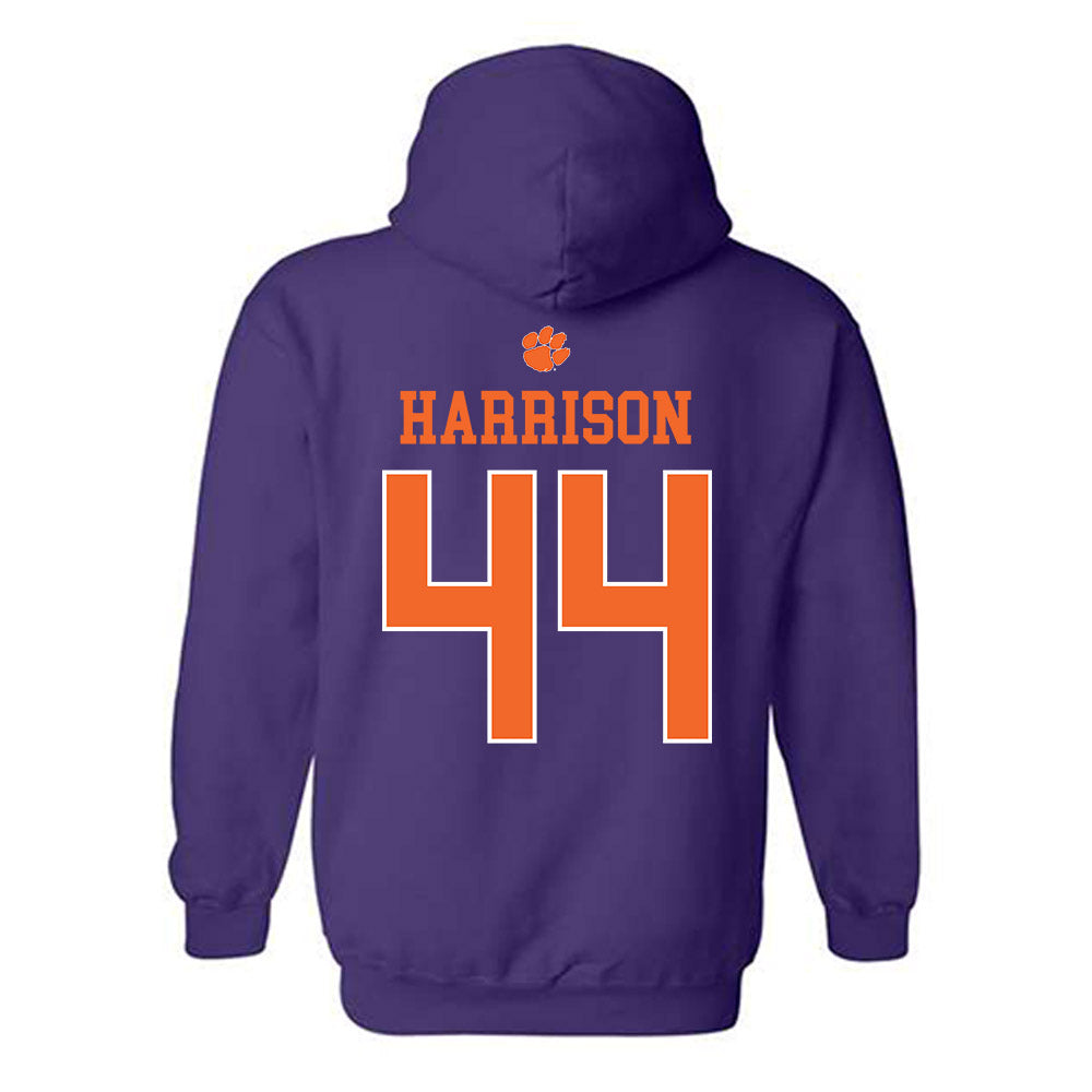 Clemson - NCAA Baseball : Dylan Harrison - Classic Shersey Hooded Sweatshirt-1