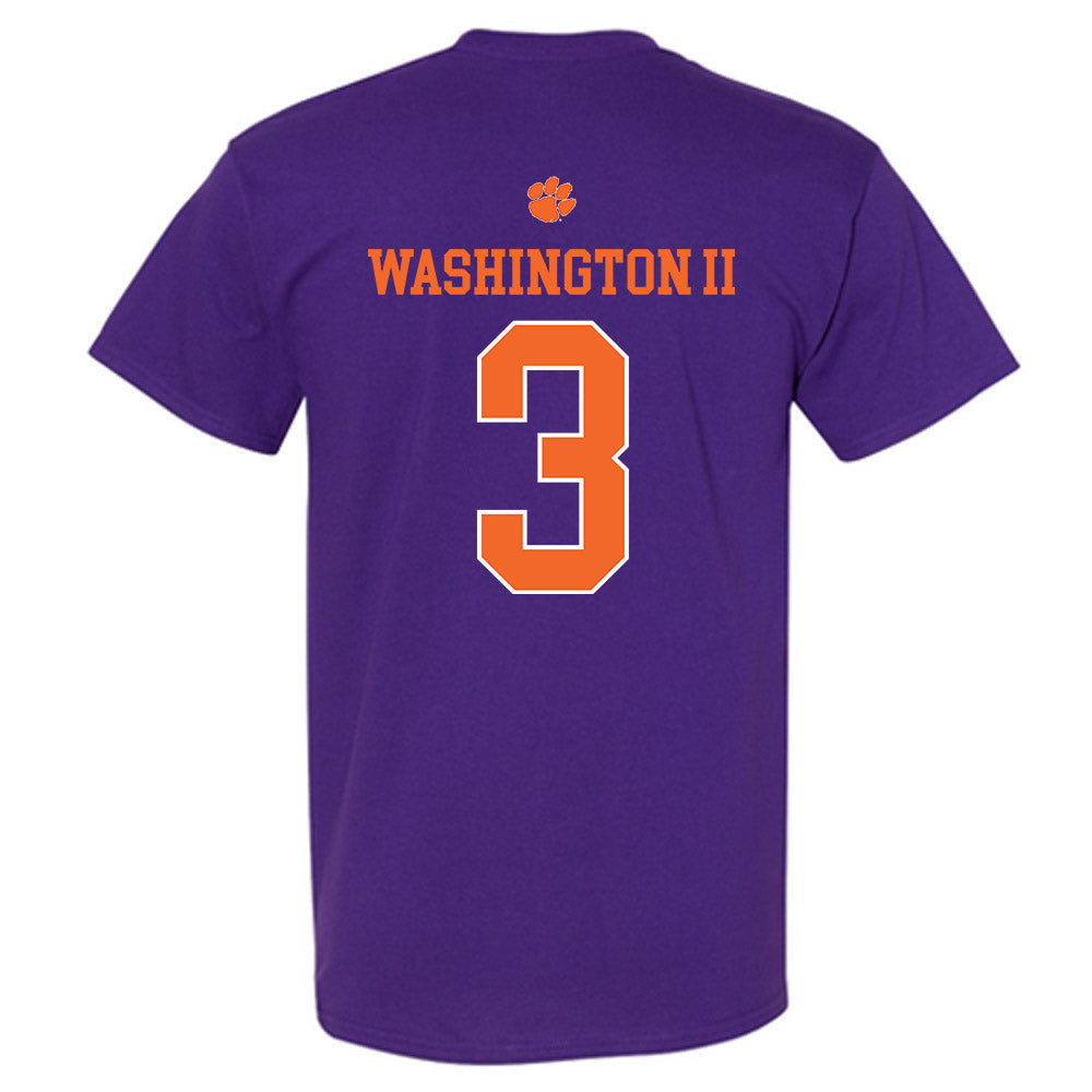 Clemson - NCAA Football : Elliot Washington II - Classic Shersey T-Shirt-1