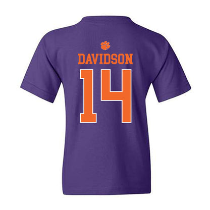 Clemson - NCAA Men's Basketball : Blake Davidson - Classic Shersey Youth T-Shirt-1