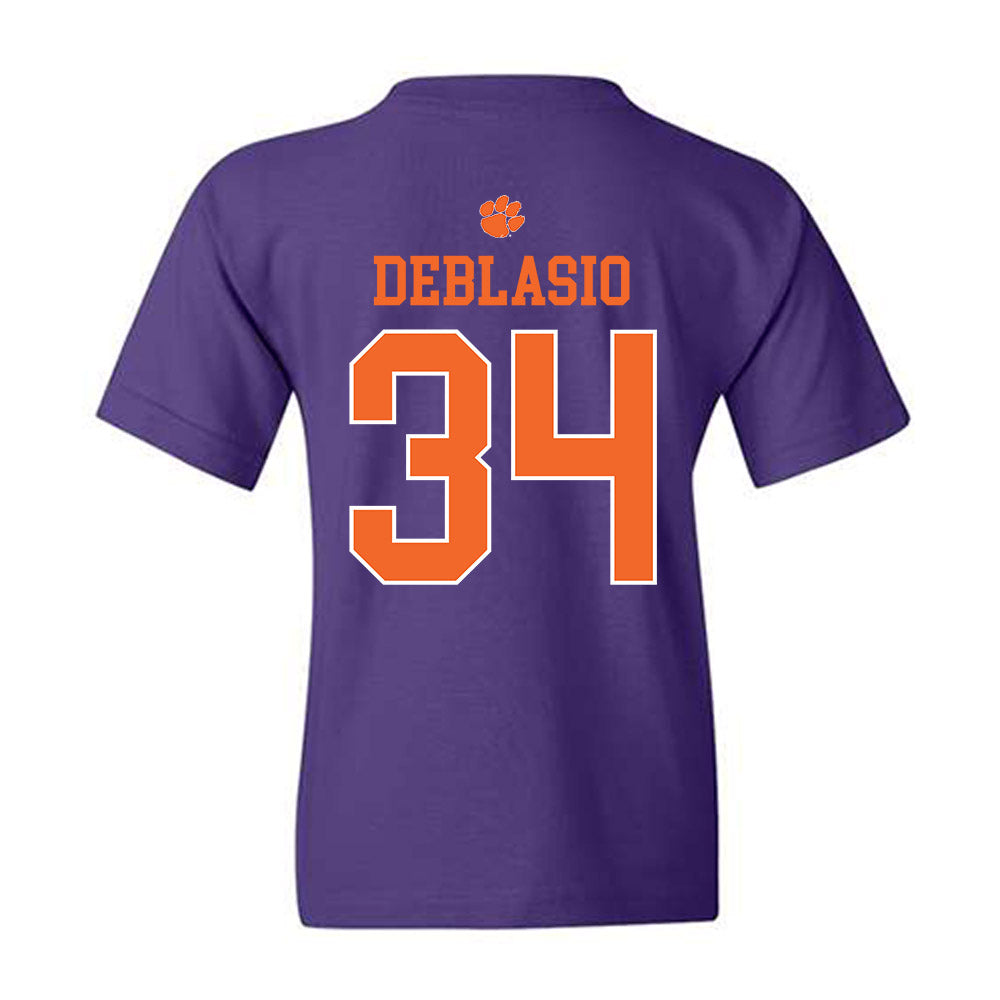Clemson - NCAA Women's Lacrosse : Jordan DeBlasio - Classic Shersey Youth T-Shirt-1