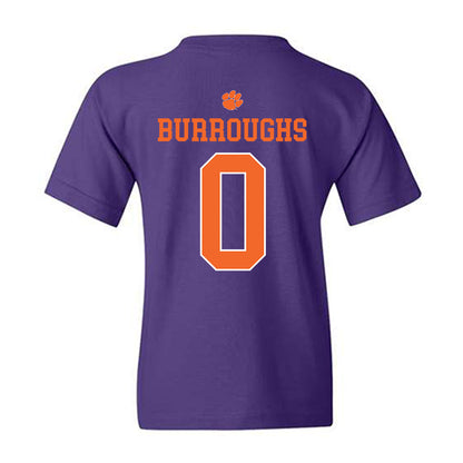 Clemson - NCAA Football : Naeem Burroughs - Classic Shersey Youth T-Shirt-1