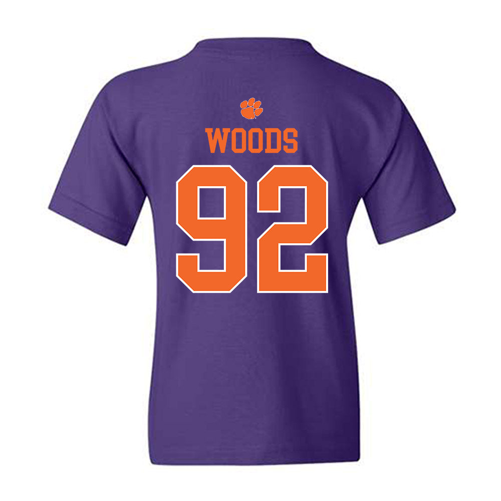 Clemson - NCAA Football : Davarrick Woods - Classic Shersey Youth T-Shirt-1