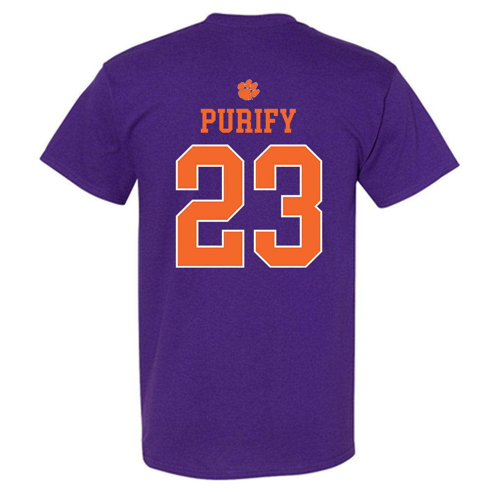 Clemson - NCAA Baseball : Jarren Purify - Classic Shersey T-Shirt-1