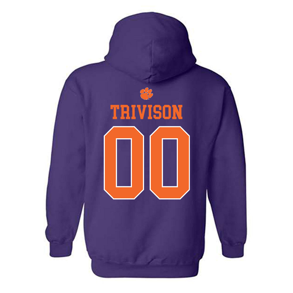 Clemson - NCAA Baseball : Ethan Trivison - Classic Shersey Hooded Sweatshirt-1