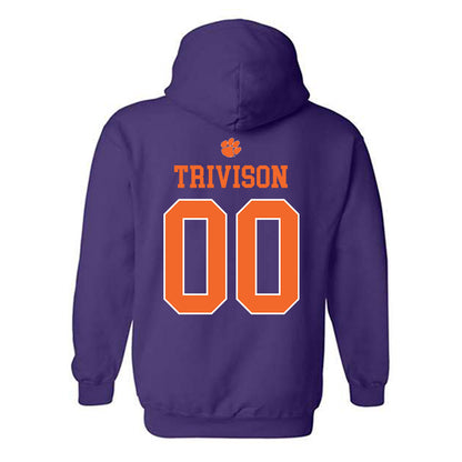 Clemson - NCAA Baseball : Ethan Trivison - Classic Shersey Hooded Sweatshirt-1
