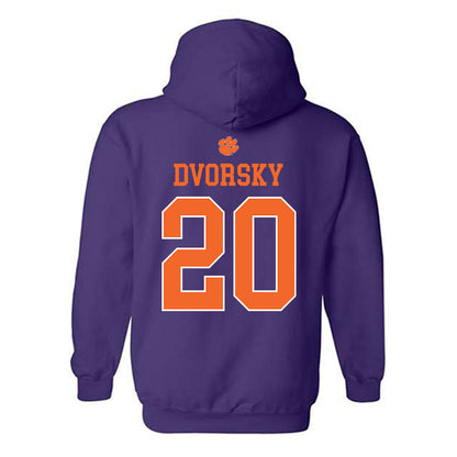 Clemson - NCAA Baseball : Nathan Dvorsky - Classic Shersey Hooded Sweatshirt-1