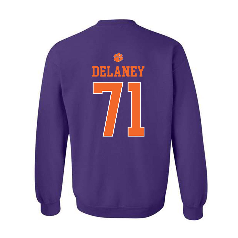 Clemson - NCAA Football : Leo Delaney - Classic Shersey Crewneck Sweatshirt-1