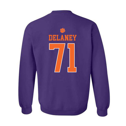 Clemson - NCAA Football : Leo Delaney - Classic Shersey Crewneck Sweatshirt-1