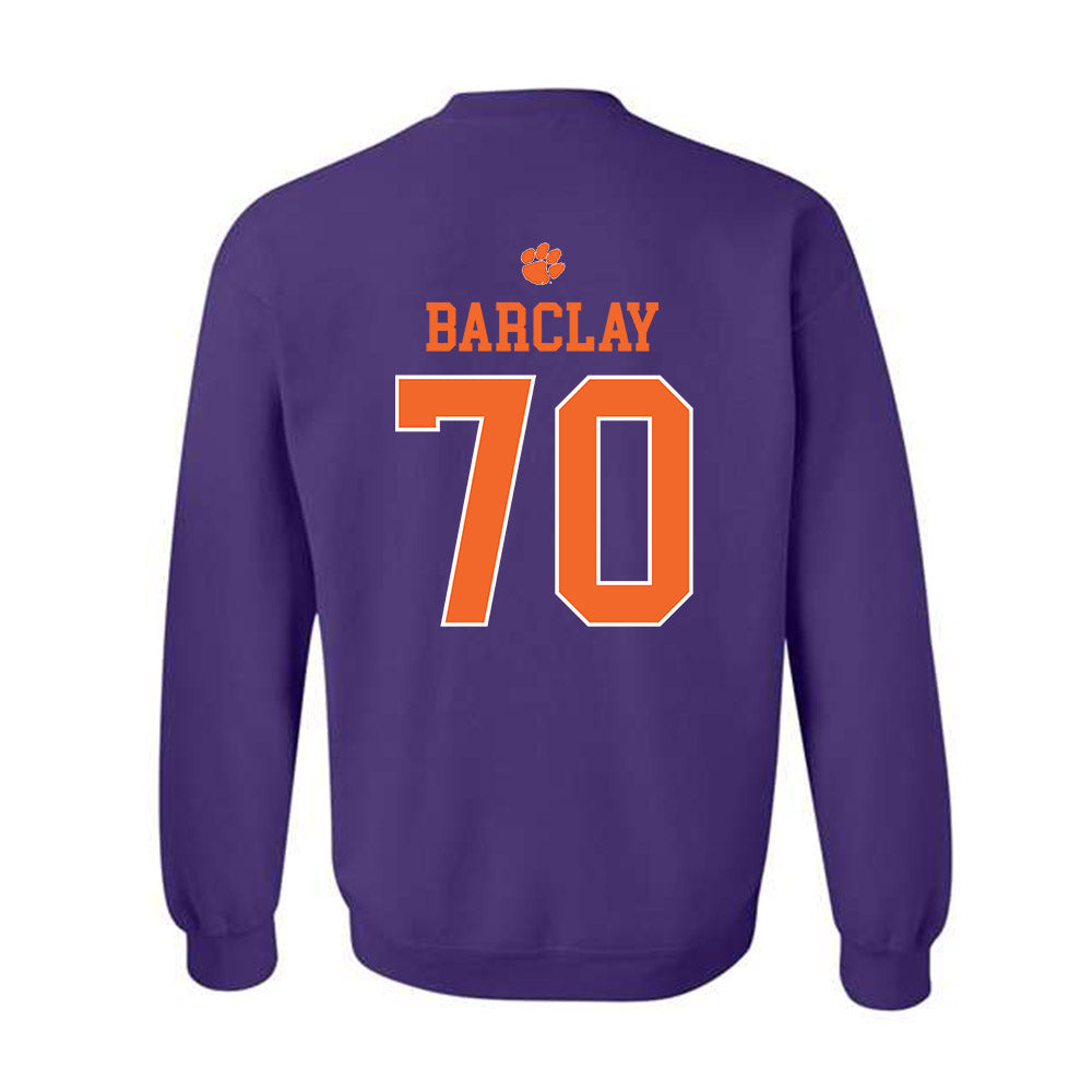 Clemson - NCAA Football : Chancellor Barclay - Classic Shersey Crewneck Sweatshirt-1