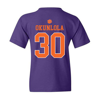 Clemson - NCAA Men's Soccer : Remi Okunlola - Classic Shersey Youth T-Shirt-1