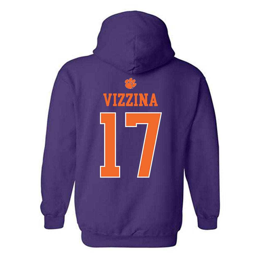 Clemson - NCAA Football : Christopher Vizzina - Classic Shersey Hooded Sweatshirt-1