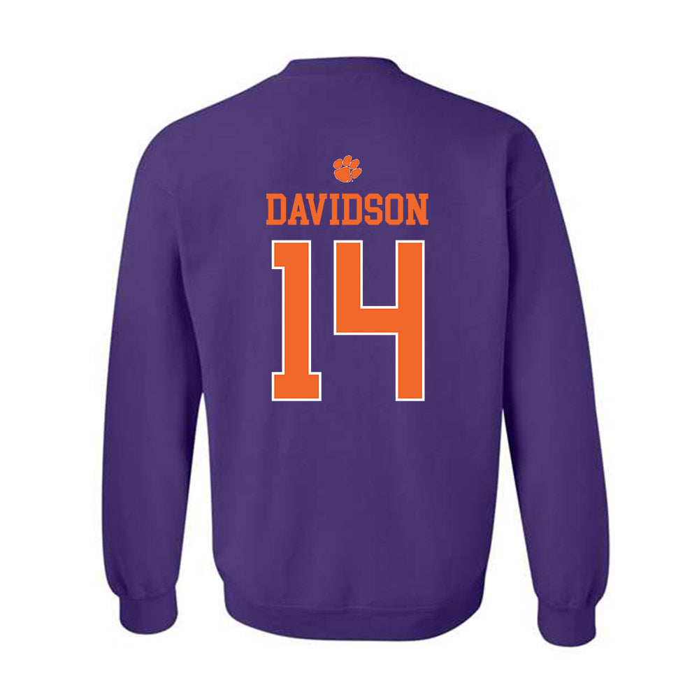 Clemson - NCAA Men's Basketball : Blake Davidson - Classic Shersey Crewneck Sweatshirt-1