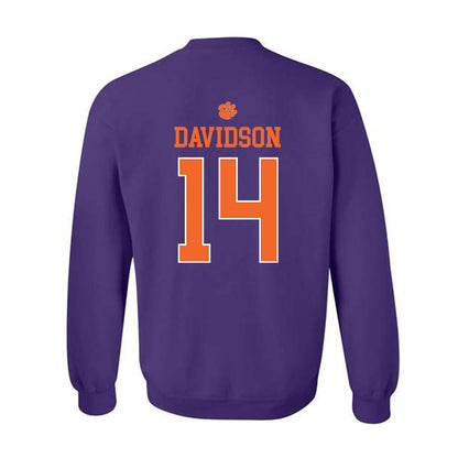 Clemson - NCAA Men's Basketball : Blake Davidson - Classic Shersey Crewneck Sweatshirt-1