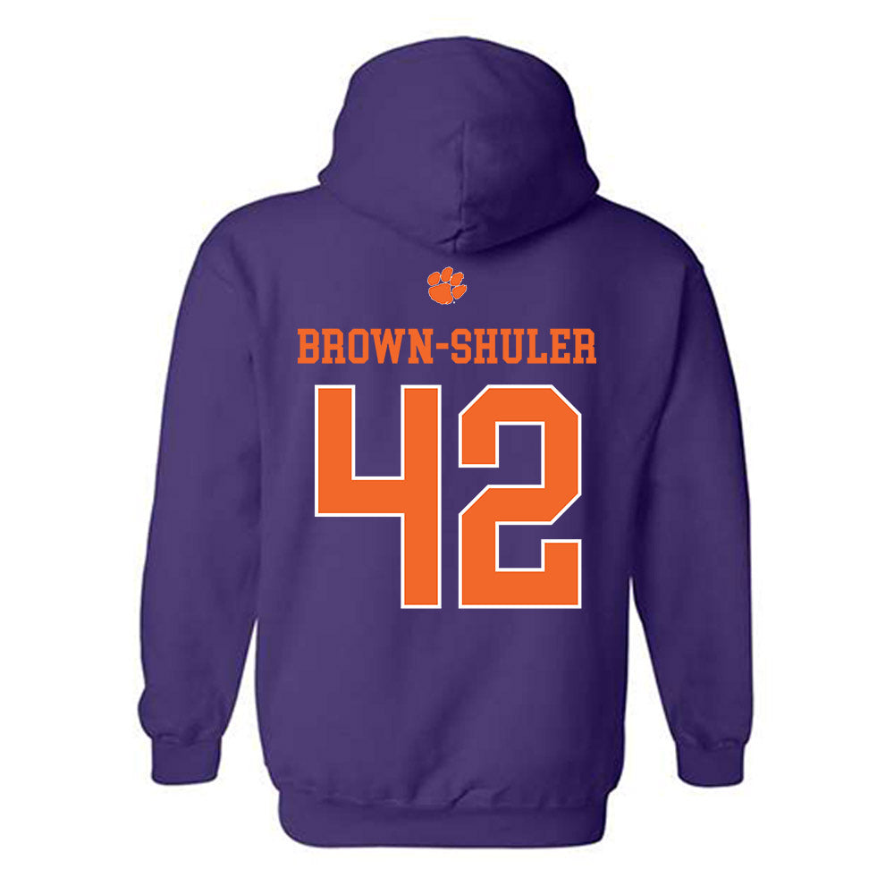 Clemson - NCAA Football : Hevin Brown-Shuler - Classic Shersey Hooded Sweatshirt-1
