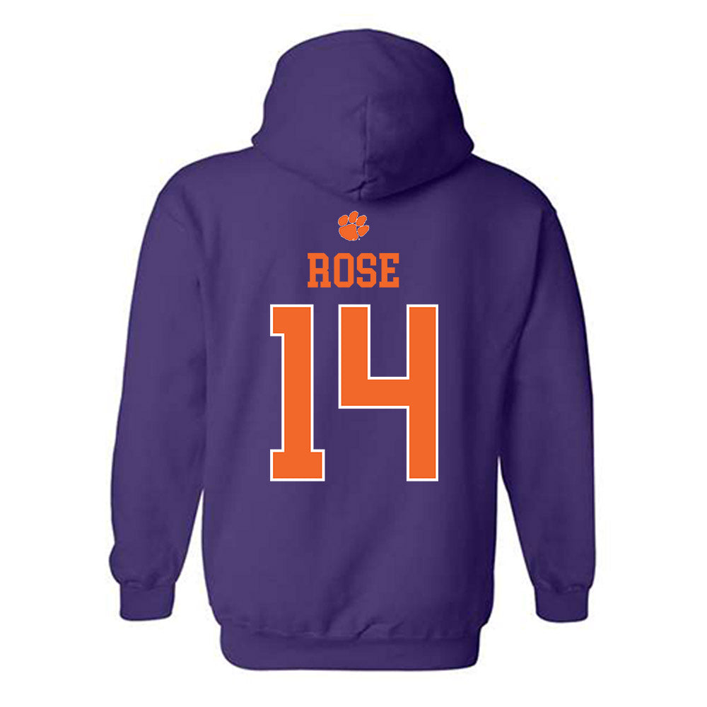 Clemson - NCAA Women's Basketball : Rachael Rose - Classic Shersey Hooded Sweatshirt-1