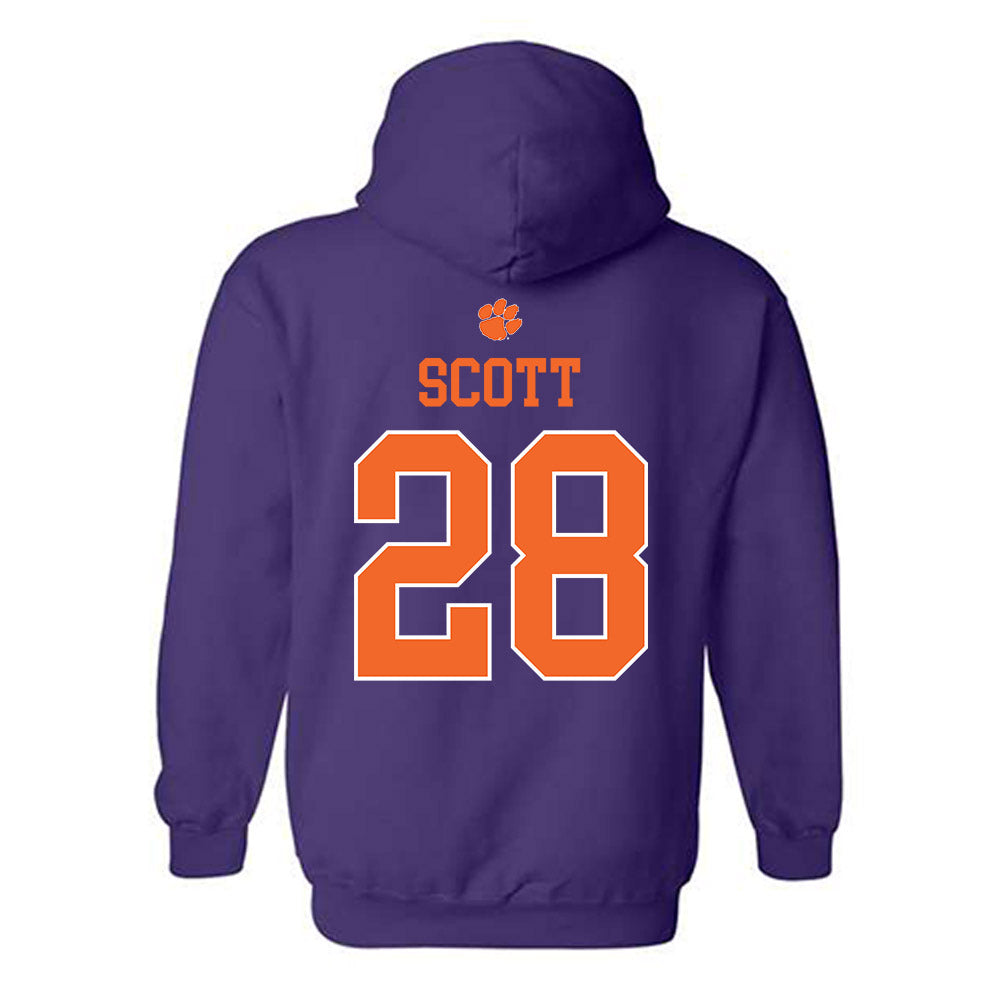 Clemson - NCAA Women's Lacrosse : Teagan Scott - Classic Shersey Hooded Sweatshirt-1