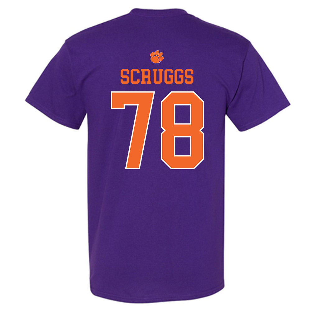 Clemson - NCAA Football : Carter Scruggs - Classic Shersey T-Shirt-1