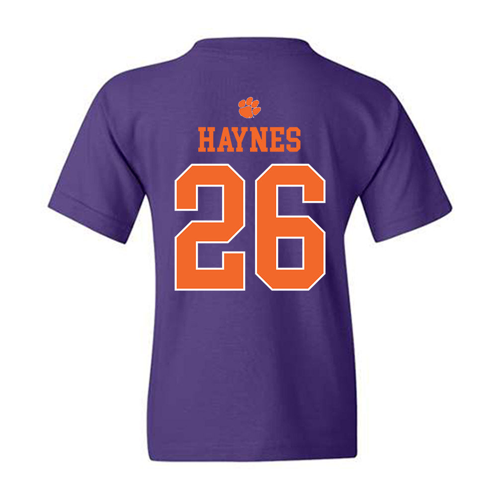 Clemson - NCAA Football : Jay Haynes - Classic Shersey Youth T-Shirt-1