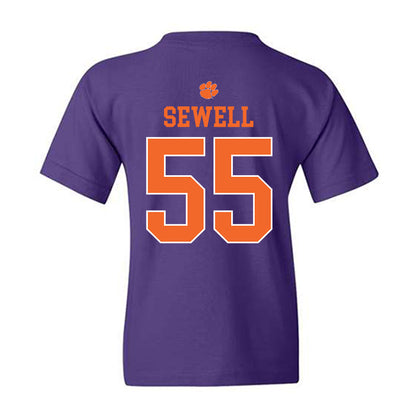 Clemson - NCAA Football : Harris Sewell - Classic Shersey Youth T-Shirt-1