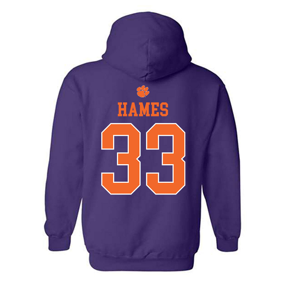 Clemson - NCAA Softball : Lexie Hames - Classic Shersey Hooded Sweatshirt-1