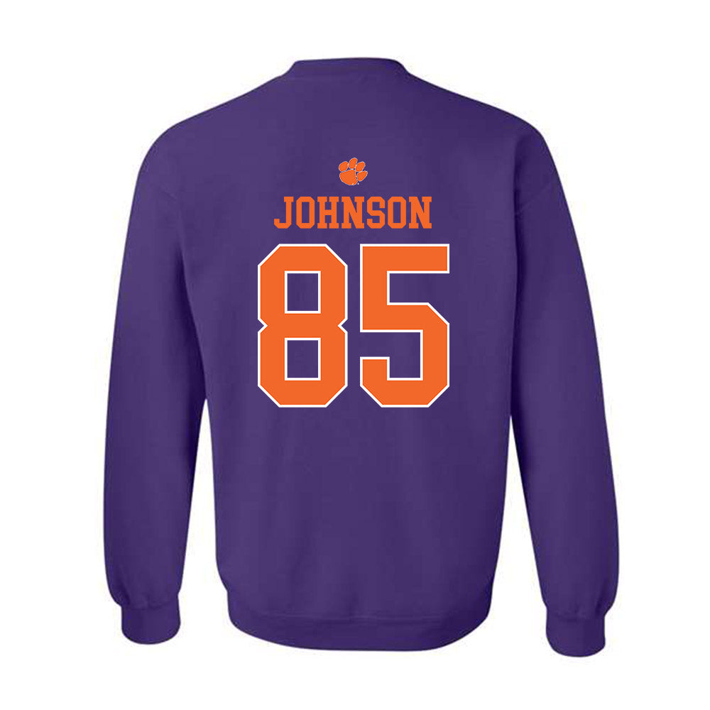 Clemson - NCAA Football : Charlie Johnson - Classic Shersey Crewneck Sweatshirt-1