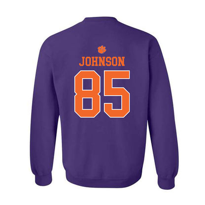 Clemson - NCAA Football : Charlie Johnson - Classic Shersey Crewneck Sweatshirt-1