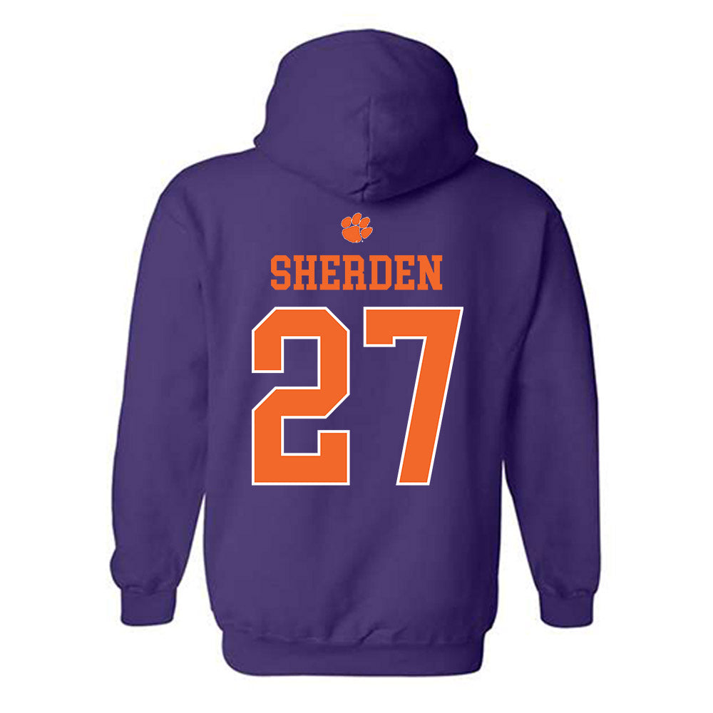 Clemson - NCAA Women's Soccer : Erin Sherden - Classic Shersey Hooded Sweatshirt-1